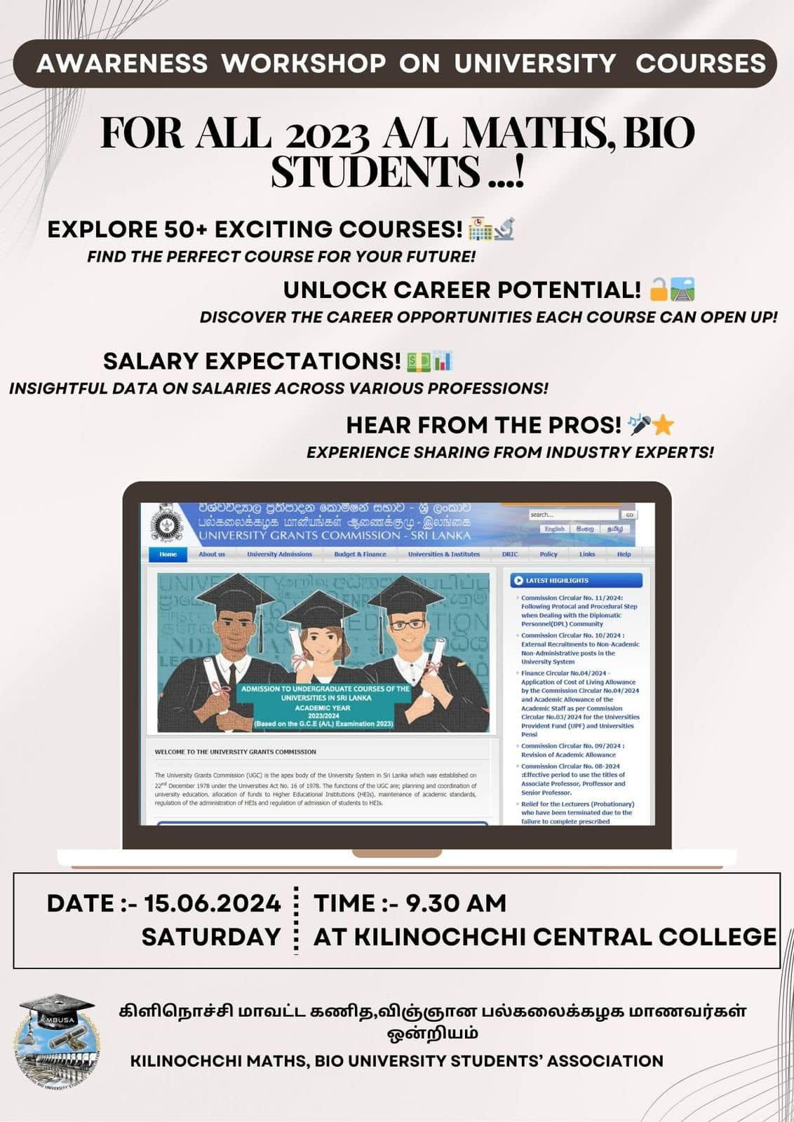 University Course Selection Seminar